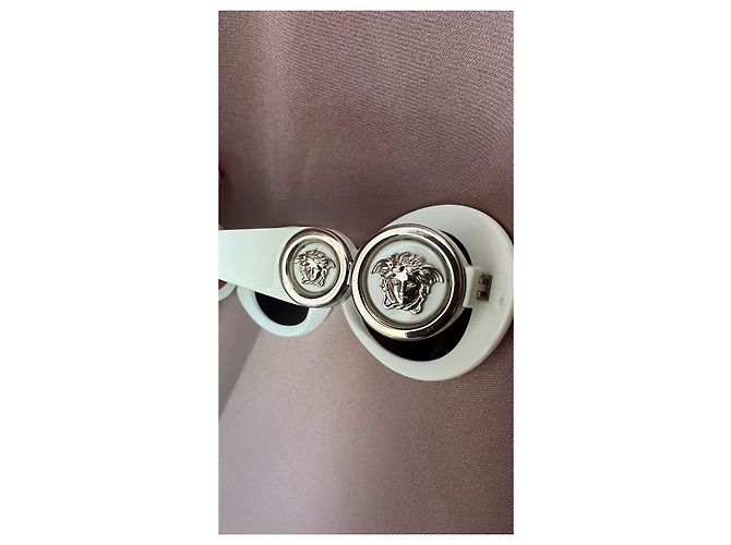 Gafas de sol Versace Medusa Plata Blanco - vista 2