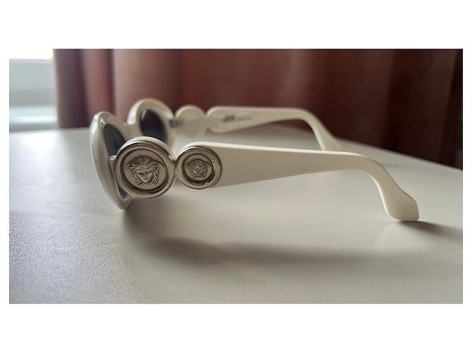 Gafas de sol Versace Medusa Plata Blanco - vista 4