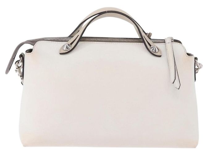 Borsa Fendi By The Way M Bianco - vista 2