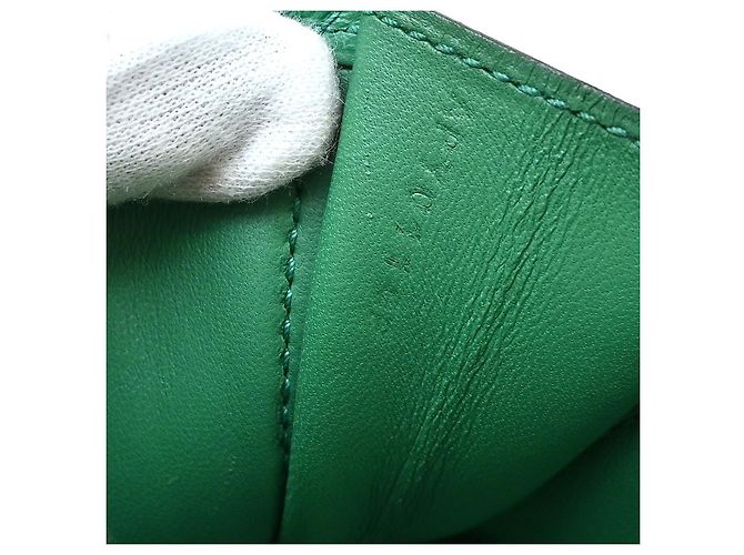 Hermès Clutch Hermes Jige Elan Epsom 29 Verde - vista 4
