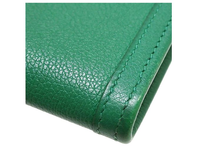 Hermès Clutch Hermes Jige Elan Epsom 29 Verde - vista 5