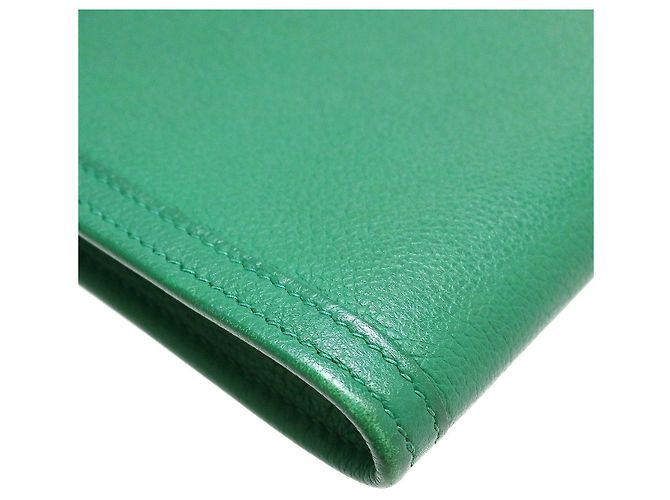 Hermès Clutch Hermes Jige Elan Epsom 29 Verde - vista 6