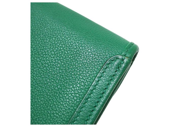 Hermès Clutch Hermes Jige Elan Epsom 29 Verde - vista 7
