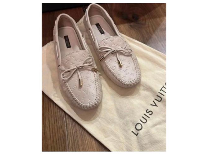 Mocassini Gloria Monogram Louis Vuitton Beige - vista 6