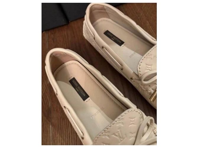 Mocassini Gloria Monogram Louis Vuitton Beige - vista 7