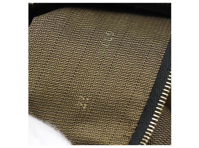 FENDI Zucca Canvas Vanity Hand Bag Black Brown Auth 192654 Marrone Nero - vista 21