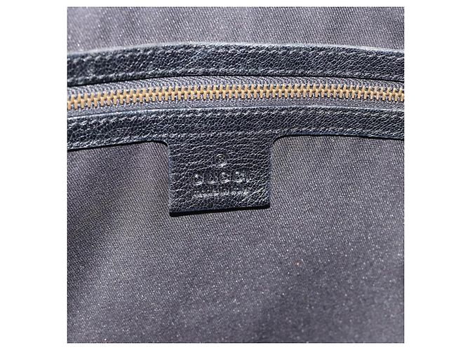 Borsa a Spalla GUCCI Interlocking G in Pelle Nera e Oro 121546 Auth 193135V Nero D'oro - vista 16
