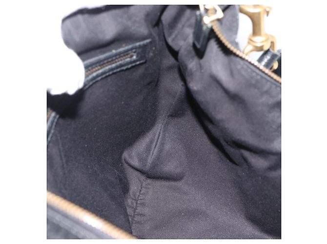 Borsa a Spalla GUCCI Interlocking G in Pelle Nera e Oro 121546 Auth 193135V Nero D'oro - vista 18