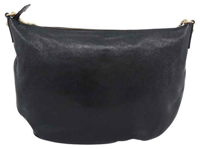 Borsa a Spalla GUCCI Interlocking G in Pelle Nera e Oro 121546 Auth 193135V Nero D'oro - vista 3