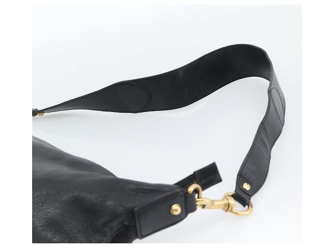 Borsa a Spalla GUCCI Interlocking G in Pelle Nera e Oro 121546 Auth 193135V Nero D'oro - vista 8