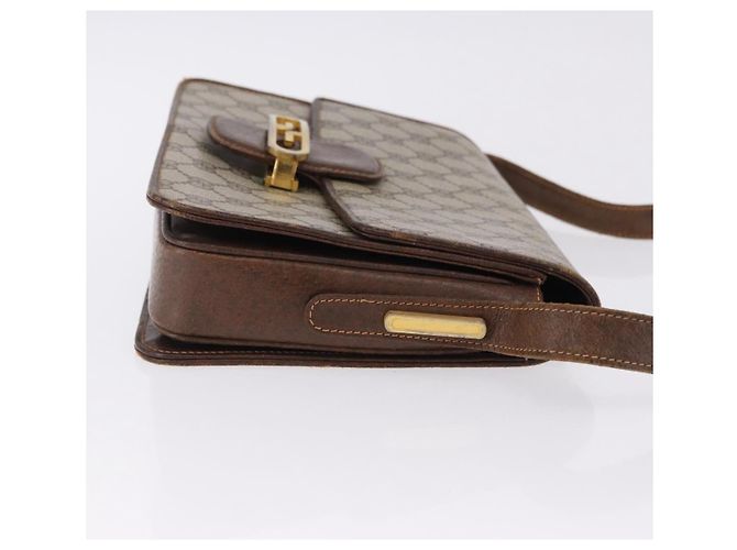 Borsa a Spalla GUCCI GG Supreme PVC Beige Oro Auth 193131 D'oro - vista 4