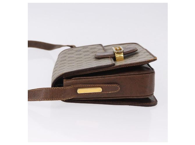 Borsa a Spalla GUCCI GG Supreme PVC Beige Oro Auth 193131 D'oro - vista 5