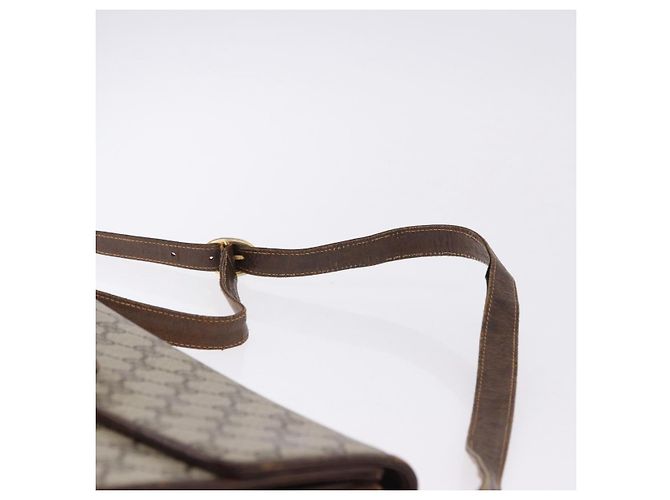 Borsa a Spalla GUCCI GG Supreme PVC Beige Oro Auth 193131 D'oro - vista 8