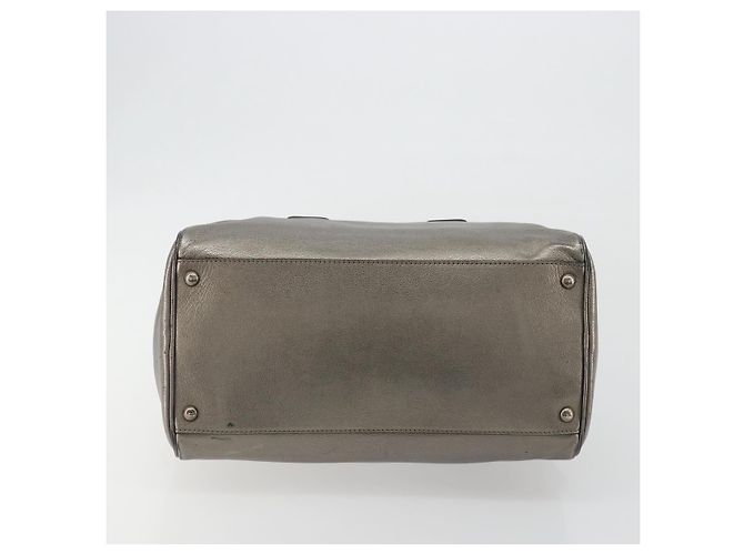 Borsa LOUIS VUITTON Gancini in pelle argento LV Auth ar14110 - vista 10