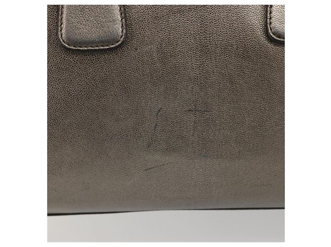 Borsa LOUIS VUITTON Gancini in pelle argento LV Auth ar14110 - vista 4