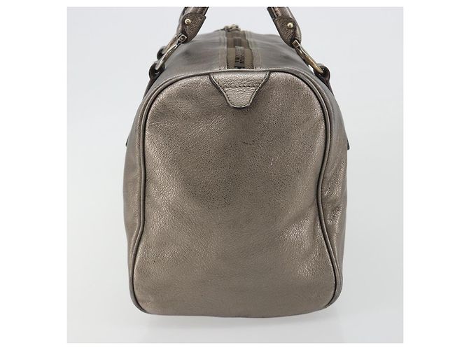 Borsa LOUIS VUITTON Gancini in pelle argento LV Auth ar14110 - vista 5