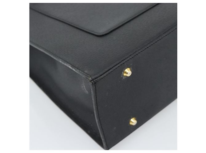 SAINT LAURENT Tote Bag aus Leder Schwarz Gold Auth 194015 Golden - Ansicht 11