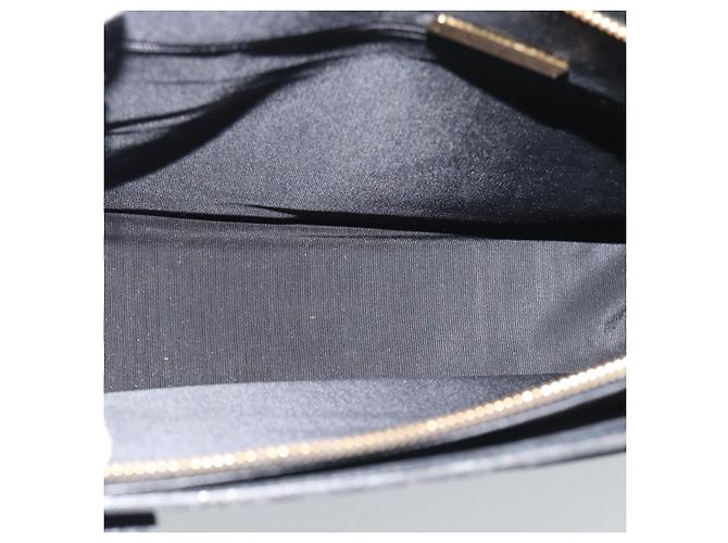SAINT LAURENT Tote Bag aus Leder Schwarz Gold Auth 194015 Golden - Ansicht 16