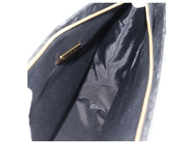SAINT LAURENT Tote Bag aus Leder Schwarz Gold Auth 194015 Golden - Ansicht 17