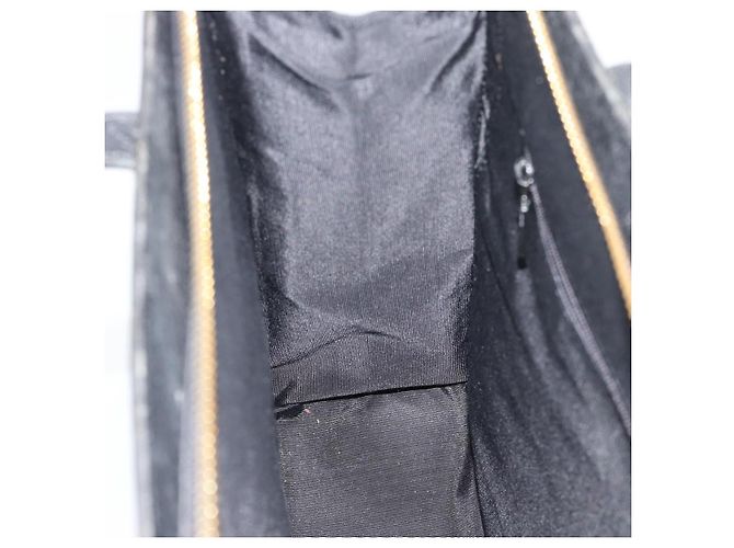 SAINT LAURENT Tote Bag aus Leder Schwarz Gold Auth 194015 Golden - Ansicht 18