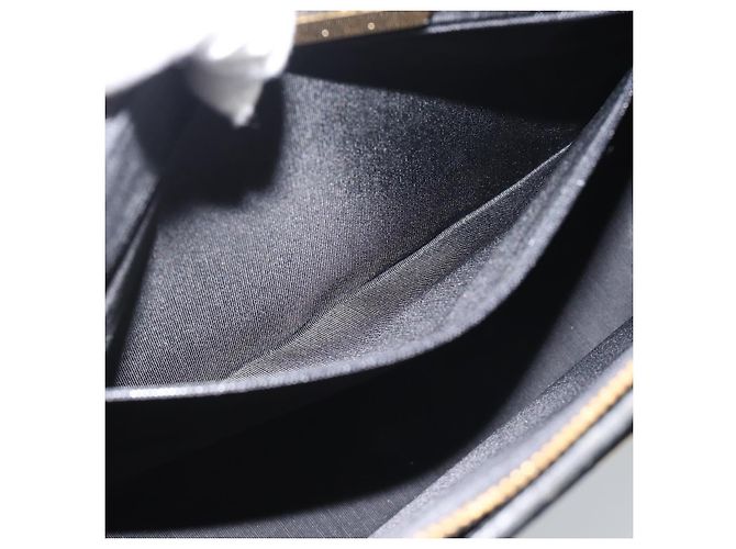 SAINT LAURENT Tote Bag aus Leder Schwarz Gold Auth 194015 Golden - Ansicht 20