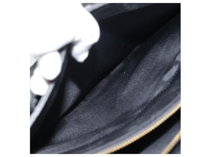 SAINT LAURENT Tote Bag aus Leder Schwarz Gold Auth 194015 Golden - Ansicht 22