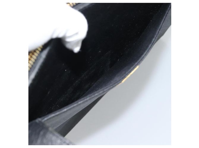 SAINT LAURENT Tote Bag aus Leder Schwarz Gold Auth 194015 Golden - Ansicht 23