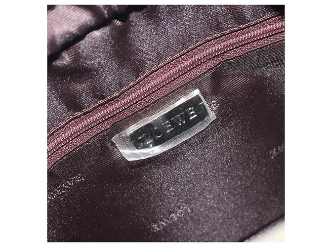 Borsa a mano LOEWE Amazona 28 in scamosciato grigio marrone Auth yk20662V - vista 21