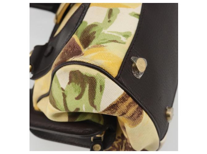 Céline Borsa CELINE in tela, oro, autentica 192711A Giallo - vista 11
