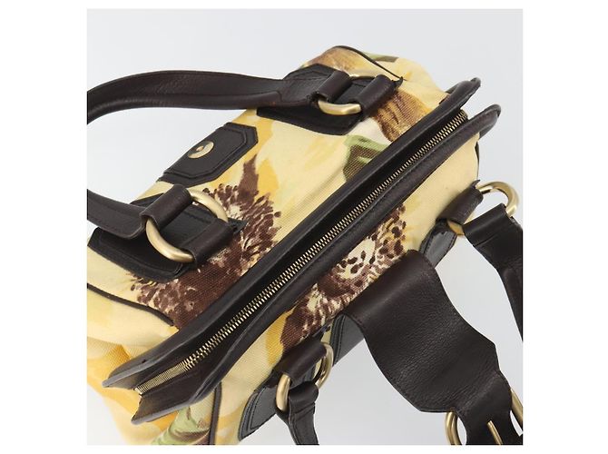 Céline Borsa CELINE in tela, oro, autentica 192711A Giallo - vista 18