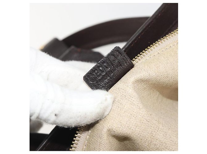 Céline Borsa CELINE in tela, oro, autentica 192711A Giallo - vista 25