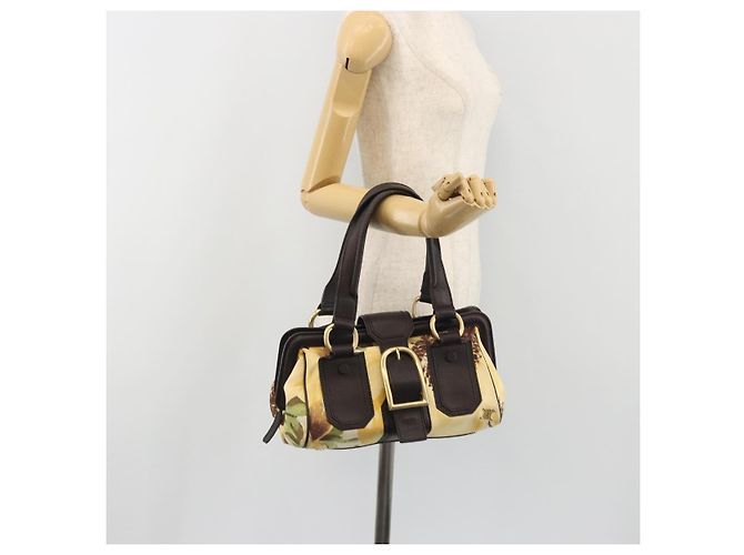 Céline Borsa CELINE in tela, oro, autentica 192711A Giallo - vista 26