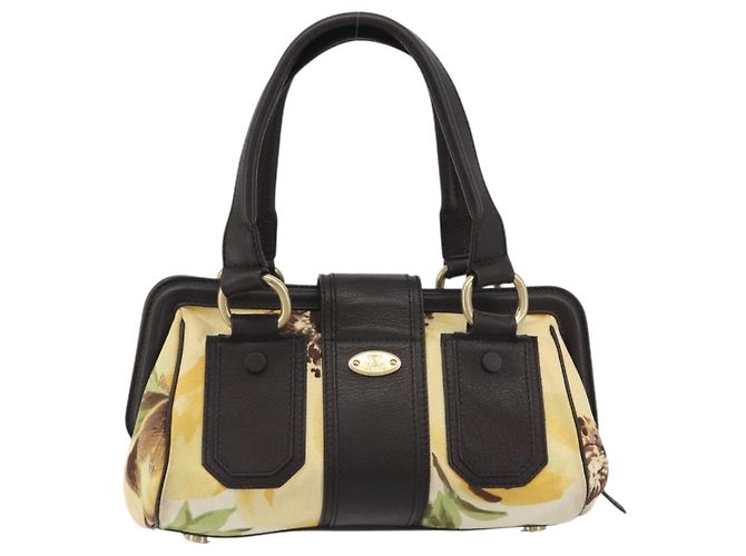 Céline Borsa CELINE in tela, oro, autentica 192711A Giallo - vista 3