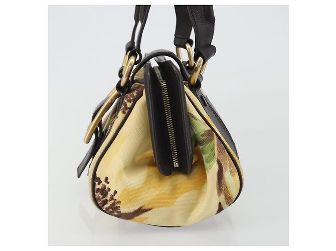 Céline Borsa CELINE in tela, oro, autentica 192711A Giallo - vista 5