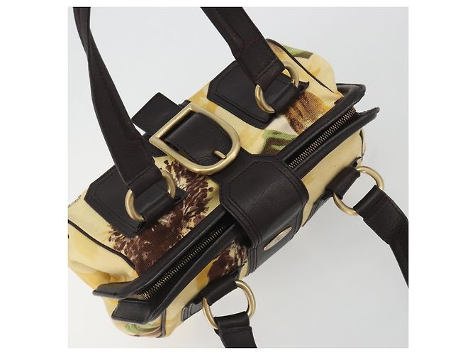 Céline Borsa CELINE in tela, oro, autentica 192711A Giallo - vista 6