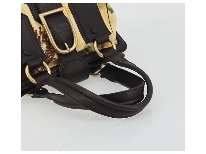 Céline Borsa CELINE in tela, oro, autentica 192711A Giallo - vista 7