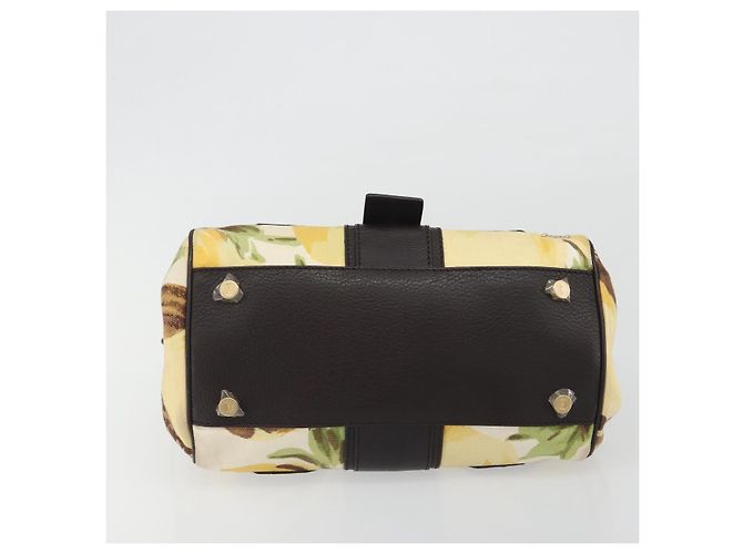 Céline Borsa CELINE in tela, oro, autentica 192711A Giallo - vista 9