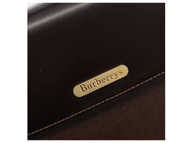 Borsa Burberry in pelle marrone e oro Auth ep15549A D'oro - vista 14