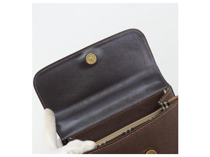 Borsa Burberry in pelle marrone e oro Auth ep15549A D'oro - vista 15