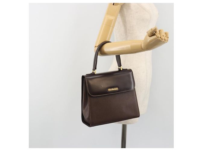 Borsa Burberry in pelle marrone e oro Auth ep15549A D'oro - vista 22