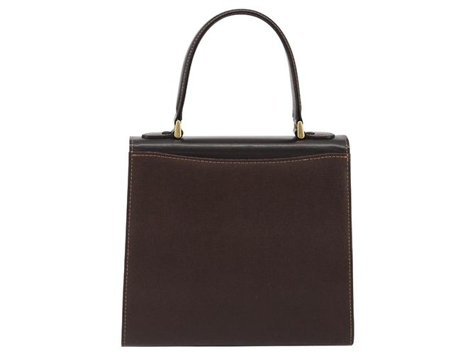 Borsa Burberry in pelle marrone e oro Auth ep15549A D'oro - vista 3