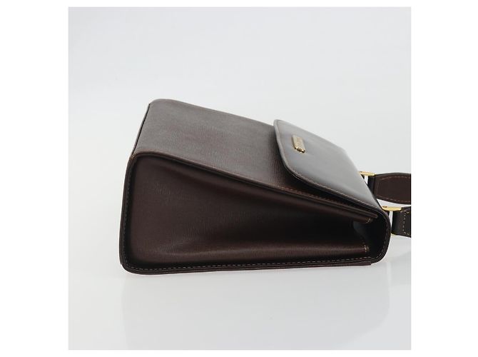 Borsa Burberry in pelle marrone e oro Auth ep15549A D'oro - vista 4