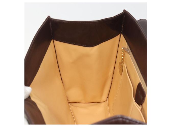 Céline Borsa CELINE in pelle marrone oro Auth ep15547 D'oro - vista 18