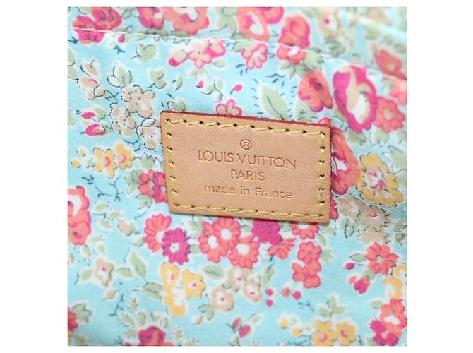 LOUIS VUITTON Monogram Denim Patchwork Pouchy Bag Blue M92382 LV Auth ki6696M - vista 20