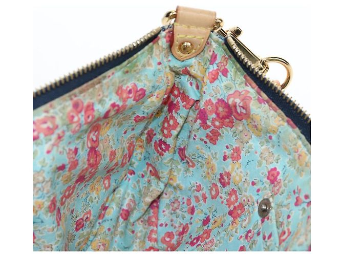 LOUIS VUITTON Monogram Denim Patchwork Pouchy Bag Blue M92382 LV Auth ki6696M - vista 22