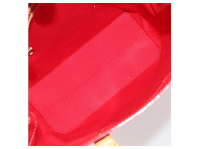 LOUIS VUITTON Borsa Monogram Vernis Reade MM Rosso Rouge M91086 LV Auth ep15522 - vista 11