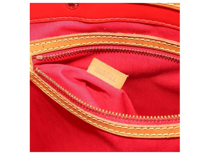 LOUIS VUITTON Borsa Monogram Vernis Reade MM Rosso Rouge M91086 LV Auth ep15522 - vista 12