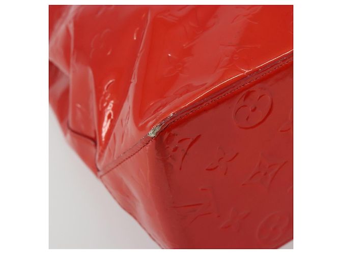 LOUIS VUITTON Borsa Monogram Vernis Reade MM Rosso Rouge M91086 LV Auth ep15522 - vista 14