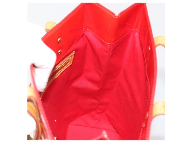 LOUIS VUITTON Borsa Monogram Vernis Reade MM Rosso Rouge M91086 LV Auth ep15522 - vista 19