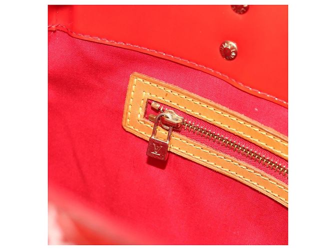 LOUIS VUITTON Borsa Monogram Vernis Reade MM Rosso Rouge M91086 LV Auth ep15522 - vista 21